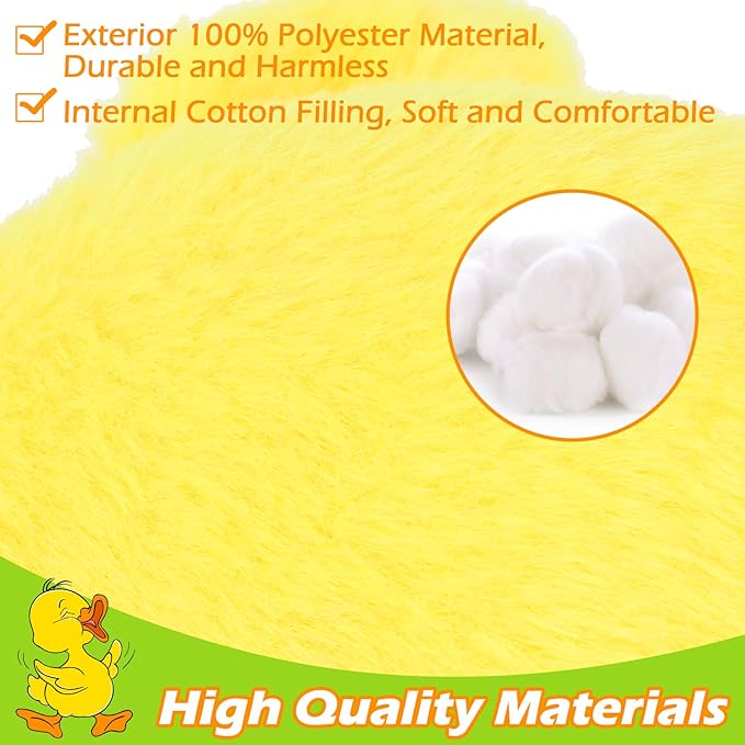 EXPAWLORER Plush Squeaky Duck Dog Toy - Soft Stuffed Small Dog Toys Cute Yellow Duck, Best Birthday Gift Interactive Filled Chew Toys for Puppy Small Medium Dogs Biting Training Teething, 2 Pack