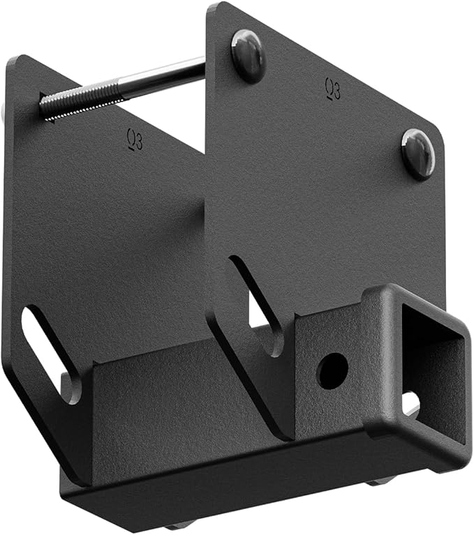 RV Bumper Hitch Receiver, 2 inch Tow Hitch Trailer Fits 4" x 4" Square Rear Beams, 3500 LBS Capacity Towing Adapter Openning for Camper Cargo Carrier Bike Racks RV Tire Carrier Ball Mounts