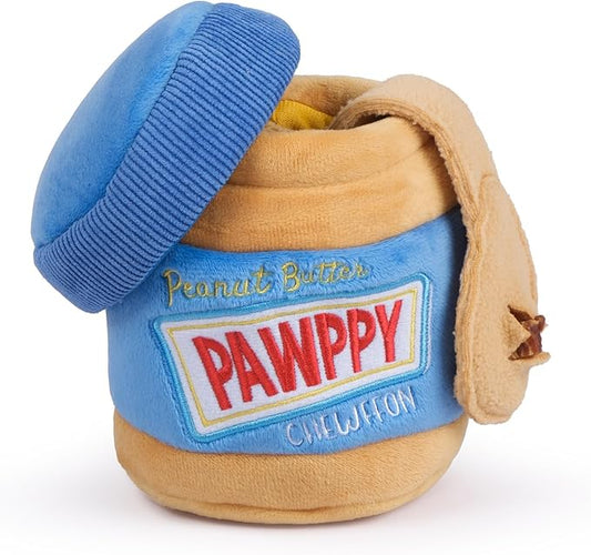 CHEWFFON Interactive Dog Enrichment Toy, Cute Crinkle&Snuffle Puppy Toys, Hide & Seek Puzzles, Peanut Butter Jar Toys for Brain Stimulation, for All Dog Sizes