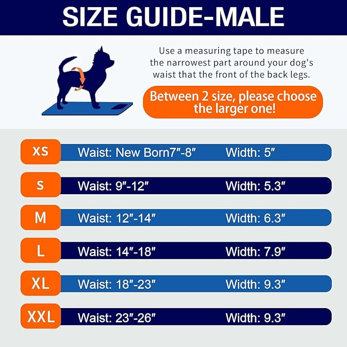 MICOOYO Washable Belly Bands for Male Dogs Reusable Doggie Diapers Absorbent Doggy Wraps with Adjustable Fastener - XSmall (Pack of 3, Plaid Red and Blue and Grey)