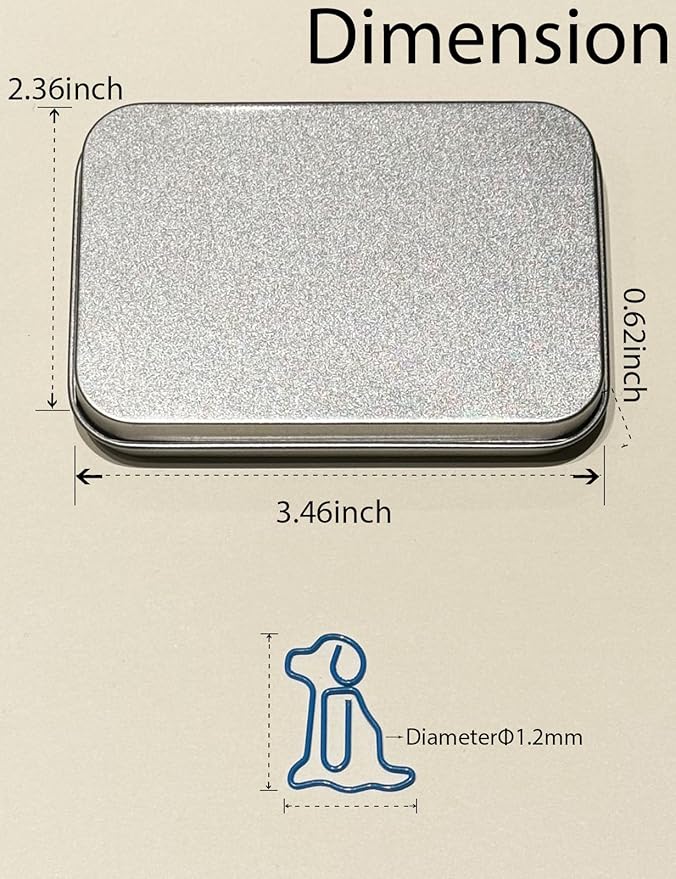 Cute Paper Clips, 60PCS Dog Shaped Paper Clips Golden Retriever Animal Bookmarks Clips, Assorted Colors, Fun Office Gifts for Women Men Coworkers Teachers Students Girls Boys, Christmas Gifts