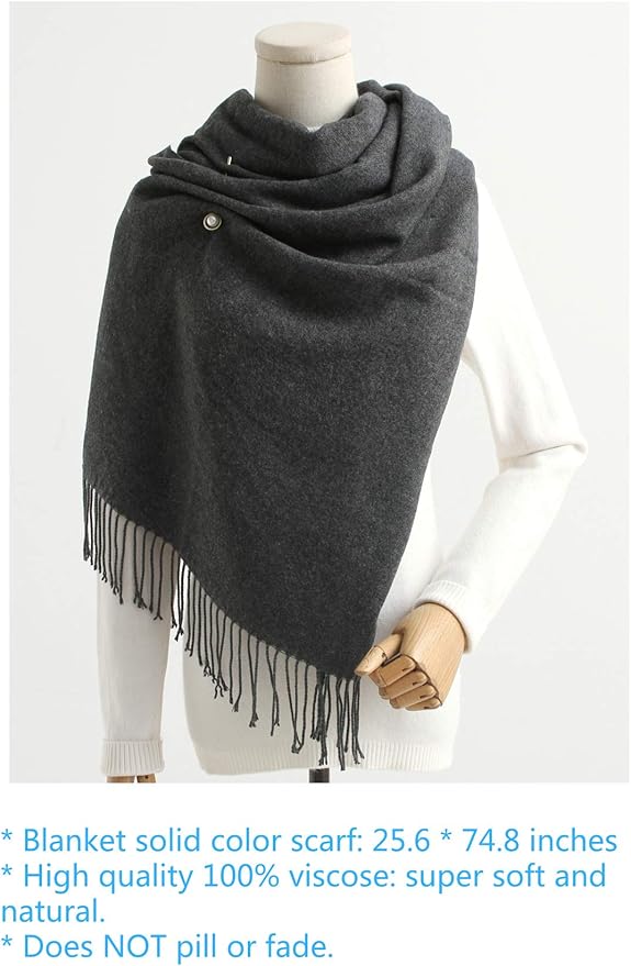 Jeelow Womens Pashmina Shawl Wrap Scarf - Elegant Dressy Evening Poncho Cape for Formal and Wedding Outfits