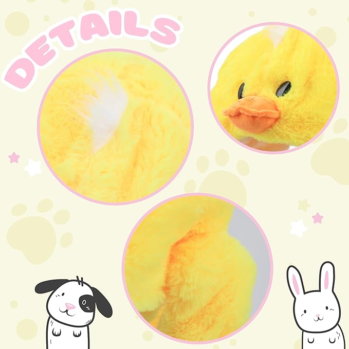 Animal Hat with Ears Moving Jumping Pop Up Beating Hat Plush Holiday Cosplay Dress Up Funny Gift for Kids