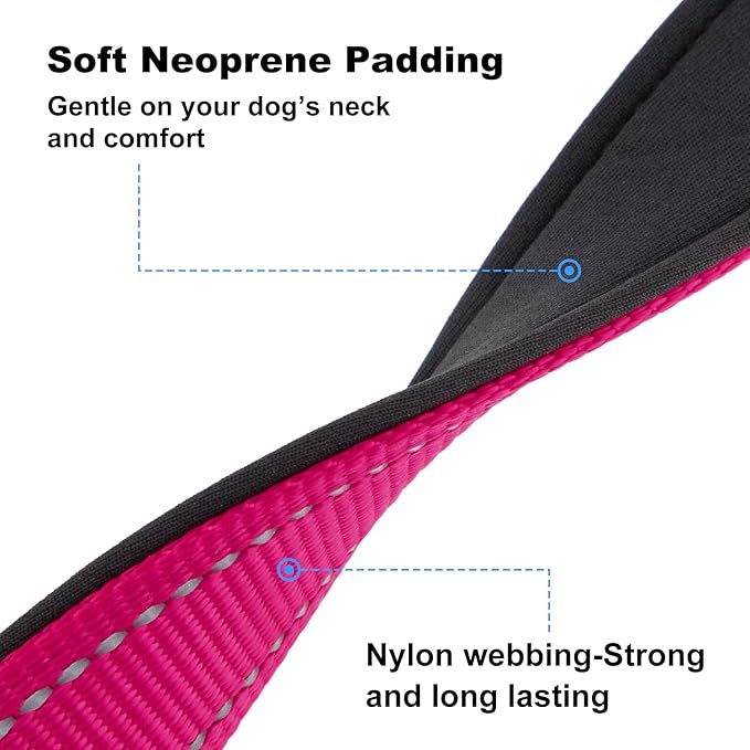 Personalized Dog Collars with Custom Name and Phone Number, Reflective Nylon Pet Collar with Engraved ID Tag, Soft Padded, Quick Release for Small Medium Large Dogs