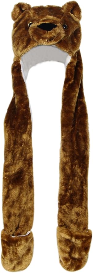 Plush Novelty Animal Hat: One Size Fits All Adults & Children/Soft, Warm Beanie Hat