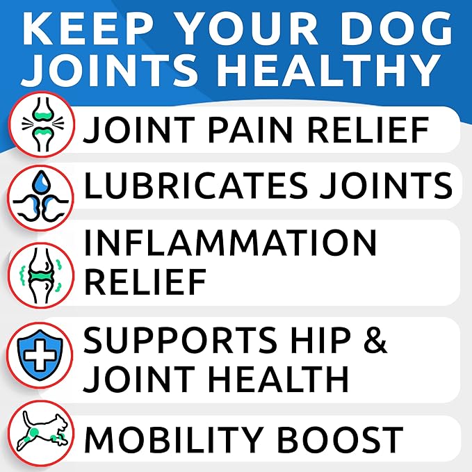 Bark&Spark Advanced Hemp Chews for Dog Joint Pain Relief - Glucosamine Chondroitin Hemp Treats Hip Joint Health - Joint Supplement Large Breed & Small - Treats Joints Old Senior Dog (120Ct/Bacon)