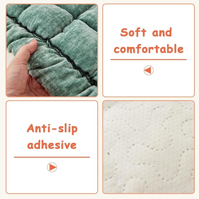 Backseat Pet Bed Mat, Truck Plaid Dog Bed for Car Back Seat, Deluxe Dog Seat Covers, Non-Slip Travel Pet Mat, Fit for Backseat Extenders and Trucks SUVs (Green, 24.8x54 inch)