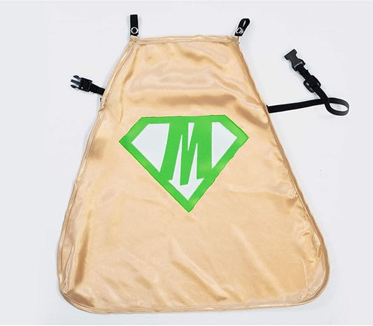 Everfan Personalized Dog Superhero Cape (Medium 15" Long (10-25 lbs), Gold)