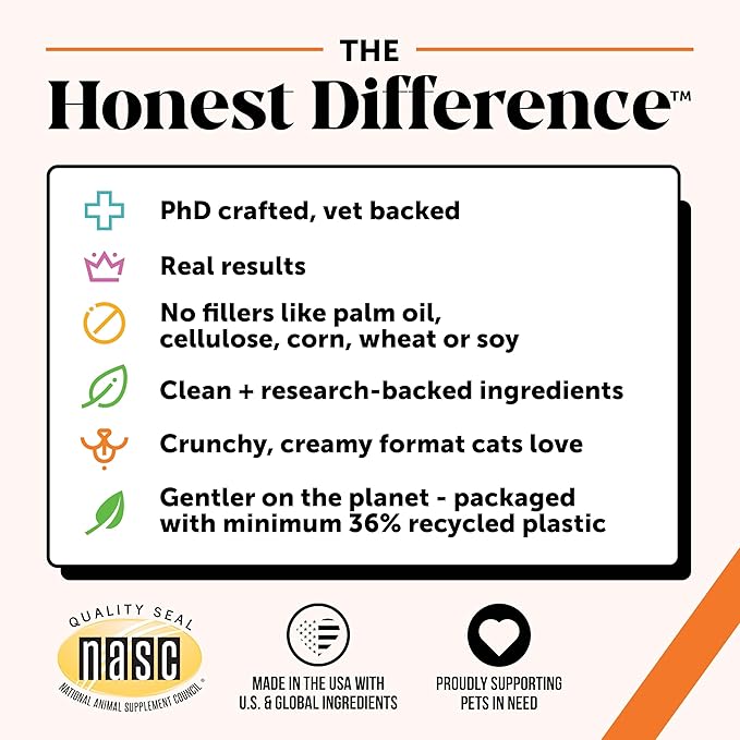 Cat Hip + Joint Health Chews – Crunchy & Creamy Cat Joint Support Supplement - Glucosamine, Chondroitin & Omega-3s – Supports Mobility, Flexibility & Comfort for Indoor & Outdoor Cats (Chicken 30-Day)