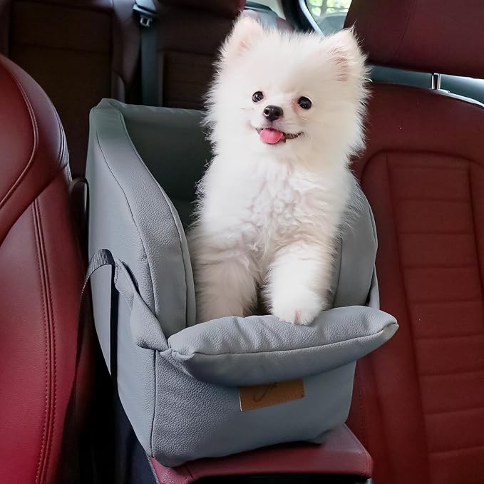 Dog Car Seat Centre Console Dog Booster Seat Dogs Console Seat Small Car Seat for Dogs Cats Pets Up to 13lbs