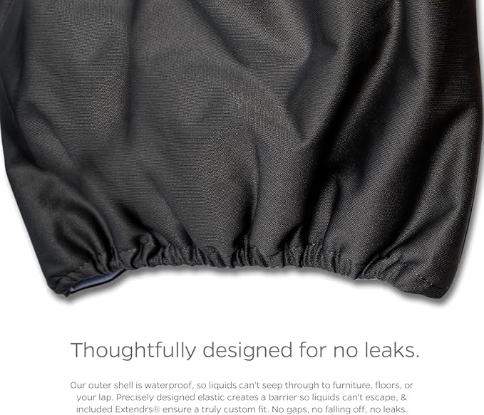 Pet Parents Washable Belly Bands for Dogs (3pack) + Extendrs Durable Dog Diapers, Premium Dog Diapers & Wraps (X-Large, Black)