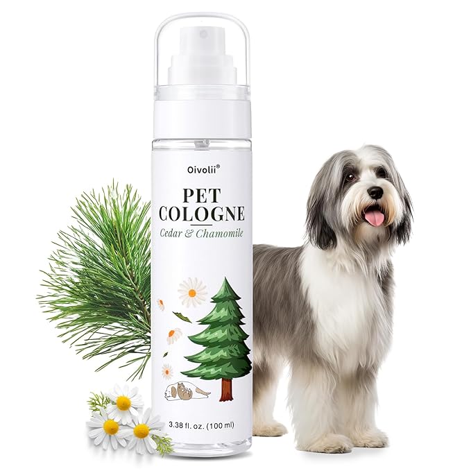 Pet Cologne Spray for Dogs & Cats – Natural Deodorizing Perfume – Long-Lasting Scent – Alcohol-Free, Hypoallergenic, Safe Grooming Spray for Pets