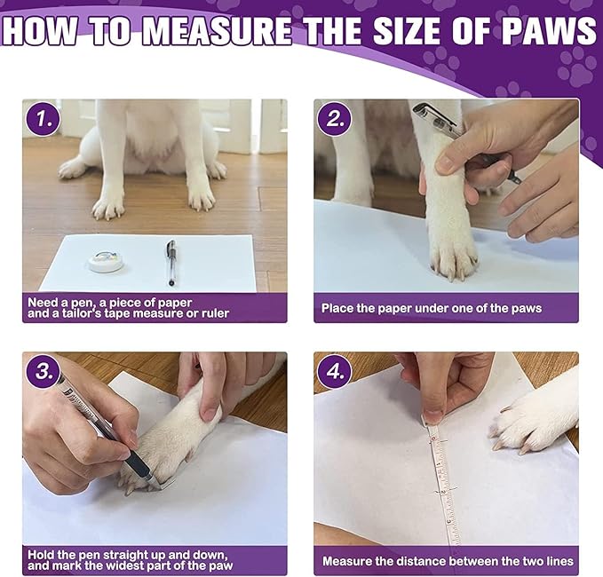 EXPAWLORER 6Pcs Anti Slip Dog Socks to Prevent Licking Paws, Dog Shoes for Winter, Double Sides Dog Boots & Paw Protectors Booties for Hardwood Floors with Grippers Small Medium Large Senior Dogs, XS