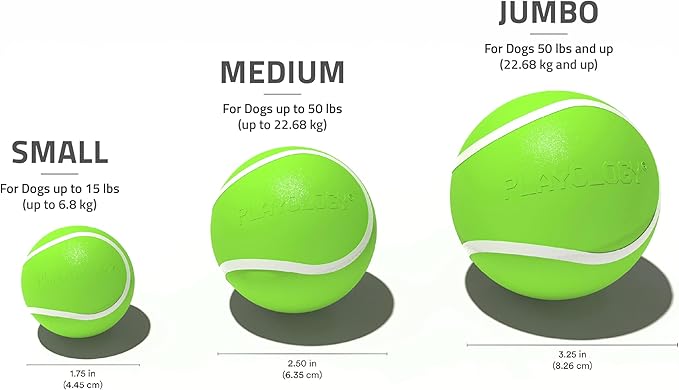 Playology Dog Toys | Squeaky Chew Ball - Bouncy Durable Floating Fetch Ball for Dogs | Jumbo Sweet Potato Scented Toy - Easy to Clean and Made from Non Toxic Materials