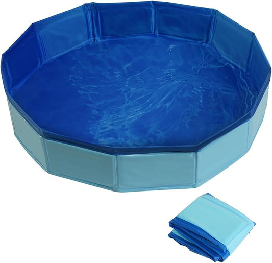 Bearded Dragon Foldable Bath Pool, Collapsible Wading Pool, Swimming Pool Bathtub for Puppy Small Dogs Cats