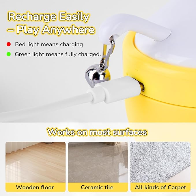 Cat Laser Toy Automatic with Dual Beams, Quiet 35–38dB Rotation, Wobble Base & 3 Modes –– Interactive Laser Automatic Cat Toy for Indoor Cats and Kittens Fun Play