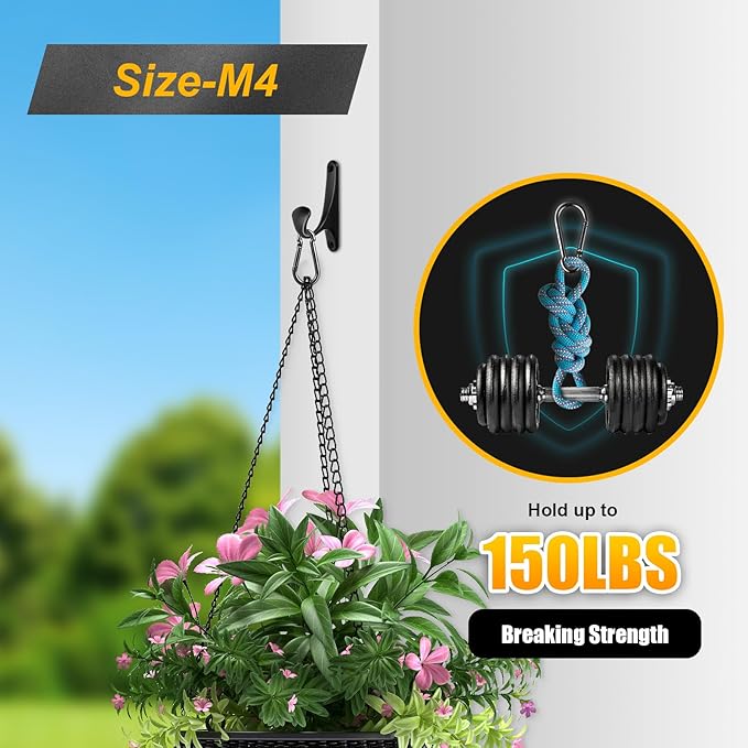 12 Pcs Carabiner Clip Spring Snap Hook - M4 1.57 Inch Heavy Duty Snap Hooks Quick Link for Bird Feeders or Dog Leash & Harness, 110 lbs Capacity