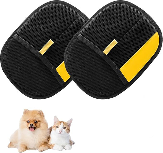 Magic Brush Pet Hair, Newly Upgraded Reusable Electrostatic Pet Hair Remover Glove, Cat & Dog Hair Remover for Couch Furniture, Carpet, Curtain, 2Pcs