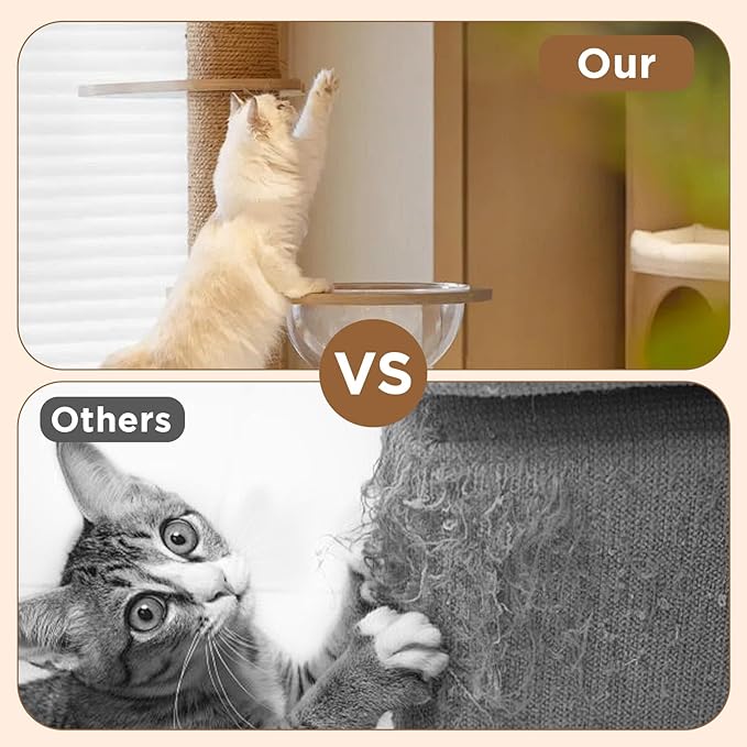 328FT/100M Sisal Rope for Cat Scratcher, 6mm Cat Scratching Sisal Rope Jute Ropes for Scratch Posts, Cat-Trees, DIY Projects, Twine Ropes for Cats Scratching Post