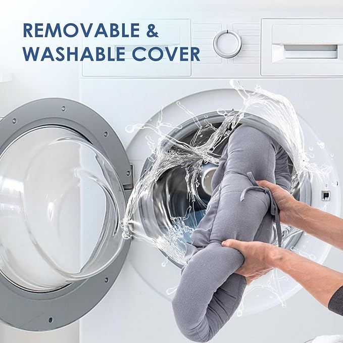 Orthopedic Dog Bed for Large Dogs, Pet Sofa Bed with Egg Crate Foam, 4-Sided Bolster, Removable Washable Cover & Anti-Slip Bottom, X-Large Gray