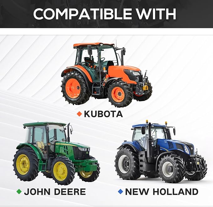 3 Point Trailer Hitch with 2" Receiver for Category 1, 3 Pt Tractor, Heavy Duty Quick Hitch Drawbar Adapter for John Deere, Kubota, Kioti, Yanmar, Cat, NorTrac, BX, LM25H, WLM Tractor, Black