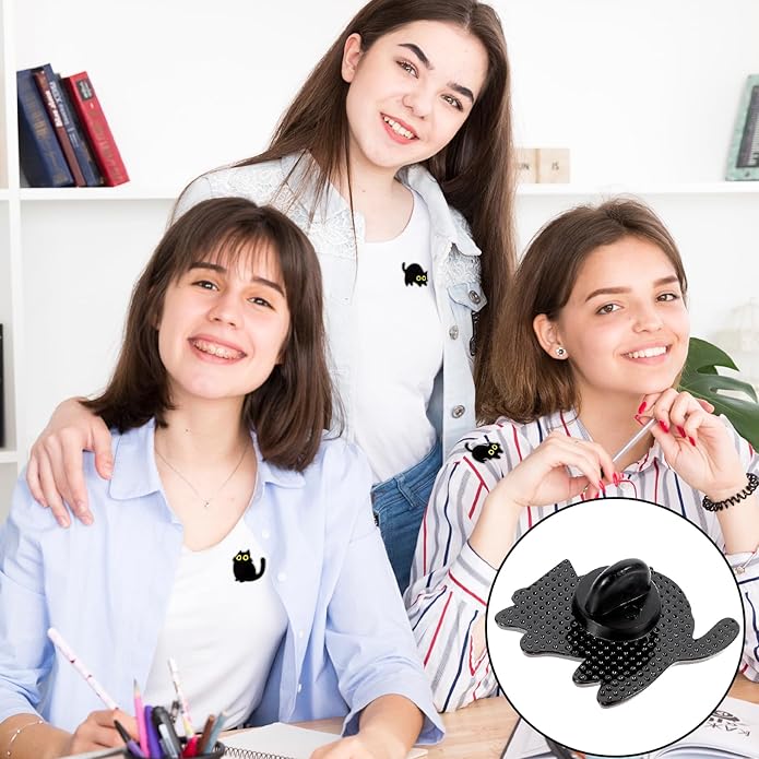 7 Pcs Enamel Pin Funny Reading Animal Brooch Alloy Cute Cartoon Lapel Pins Cat Clip Decoration Badges for Backpacks Clothes Jackets Bags Hat