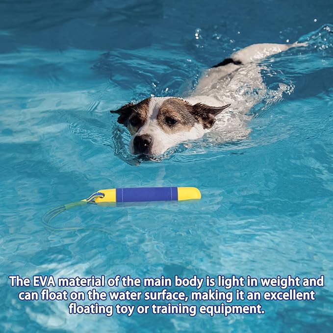 Dog Pool Toys Float on Water, Interactive Fetch Toy for Training Retrieving Bumper Outdoor Backyard Summer 2 Pack