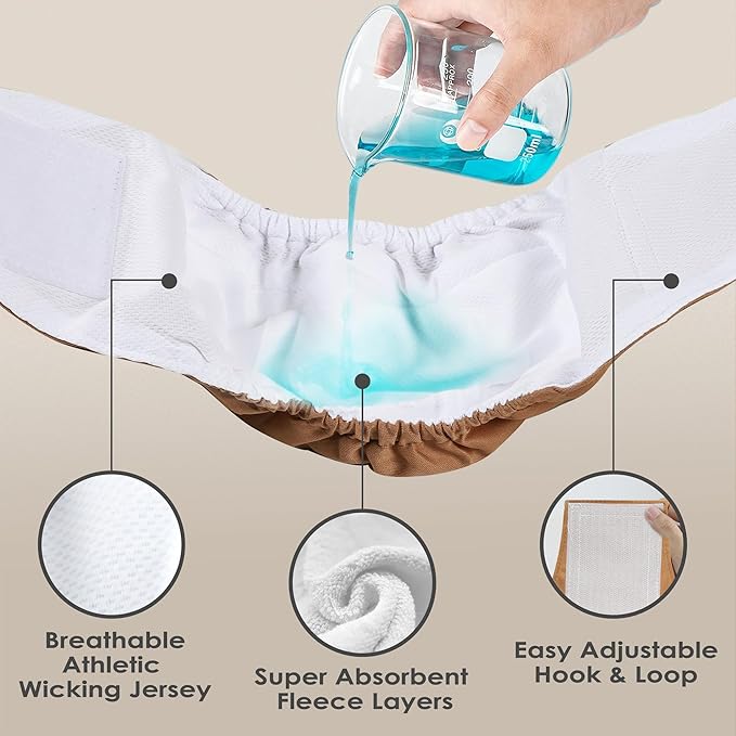 wegreeco Washable Male Dog Belly Band (Stylish Pattern)- Pack of 3 - Male Dog Belly Wrap, Dog Diapers Male (Blue Gray Coffee, X-Small)