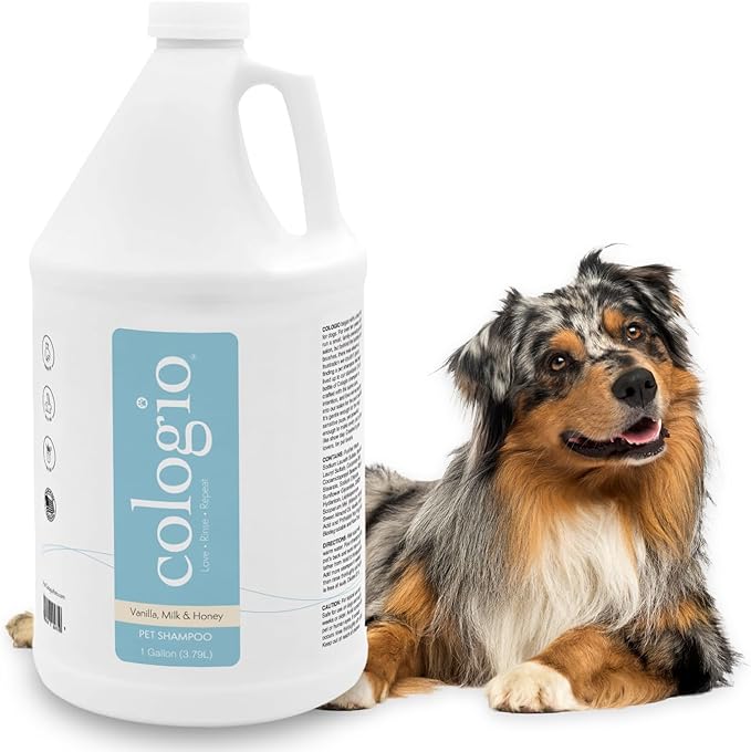 Dog Shampoo with Manuka Honey, Odor Eliminator & Itch Relief for Dry, Sensitive Skin, Hypoallergenic, Moisturizing, Groomer-Developed Formula, Puppy Safe, Paraben-Free, Made in USA (1 Gal)