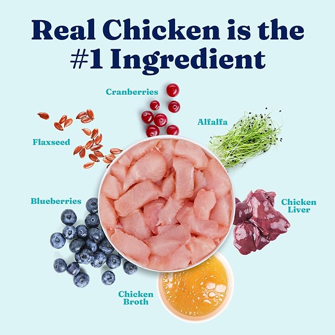 Solid Gold Canned Dog Food for Adult, Puppy & Senior Dogs - High Calorie, High Protein Wet Dog Food w/Real Chicken, Whole Grains & Superfoods for Gut Health - Small, Medium & Large Breed Dogs -6 Pack