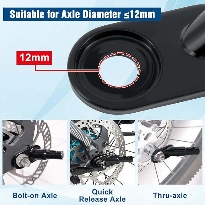 Bike Trailer Hitch, 12 mm Bike Trailer Hitch Connector with Locking Pin, Steel Bike Trailer Attachment Coupler, Glossy Bicycle Adapter for Luggage Dog Pet Cargo Trailer - 1 Set