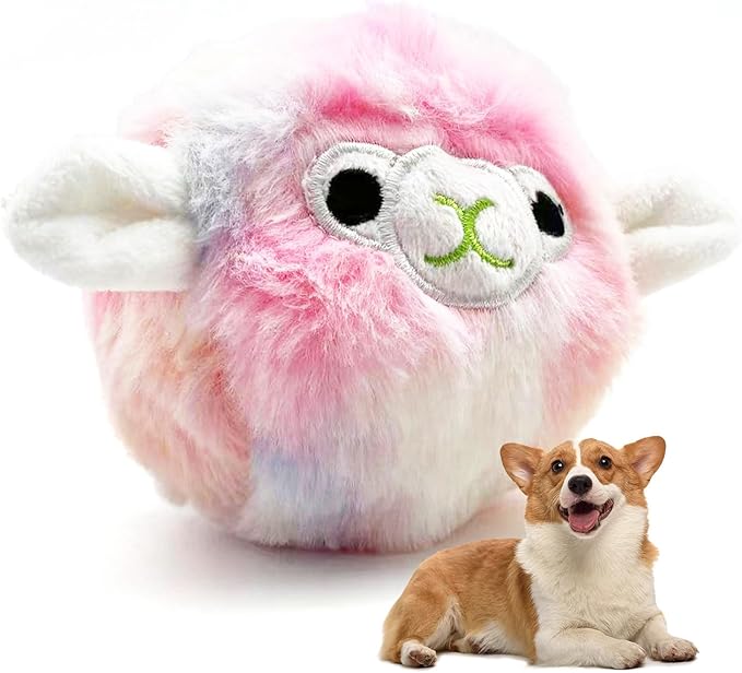 Dog Plush Toy for Small, Medium Breeds with Squeaker 4 Inches Cute Pet Supplies Fun Squeaky Interactive Dog Chew Fetch Toys