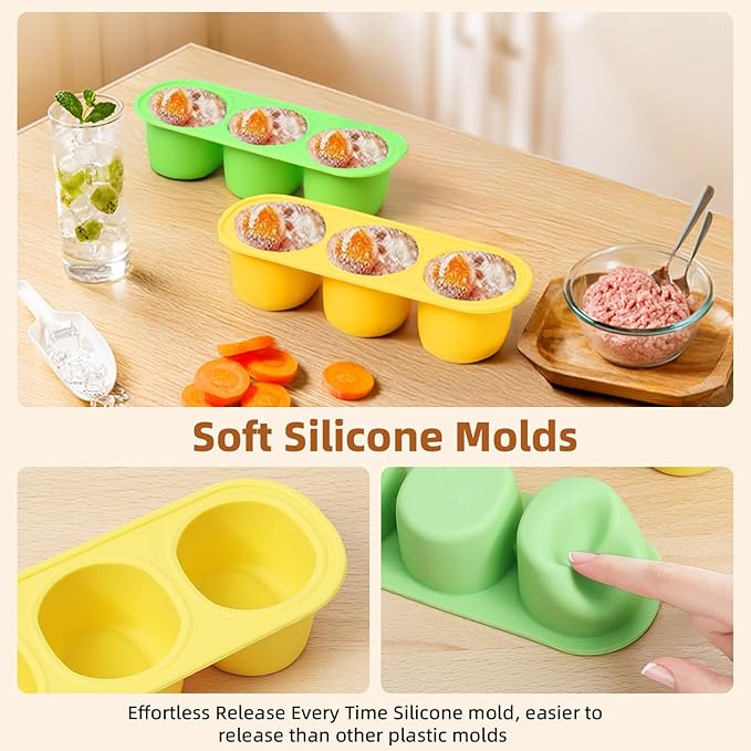 2 Pack Dog Toys for Aggressive Chewers, Interactive Indestructible Dog Toys to Keep Them Busy, Durable Dog Frozen Treat Toy for Large & Medium Dogs, Reduces Anxiety & Extends Playtime, Brown