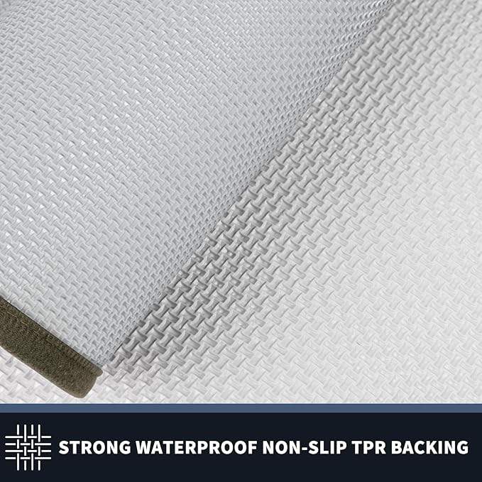 PURRUGS Dirt Trapping Door Mat 24" x 70", Non-Slip/Skid Machine Washable Entryway Rug, Shoes Scraper, Throw Rug, Super Absorbent Area Rug for Muddy Wet Shoes and Paws, Budding Green & Sage Green