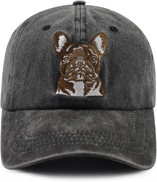 Dog Lover Gifts Hat for Men Women, Funny Adjustable Cotton Embroidered Puppy Pet Baseball Cap