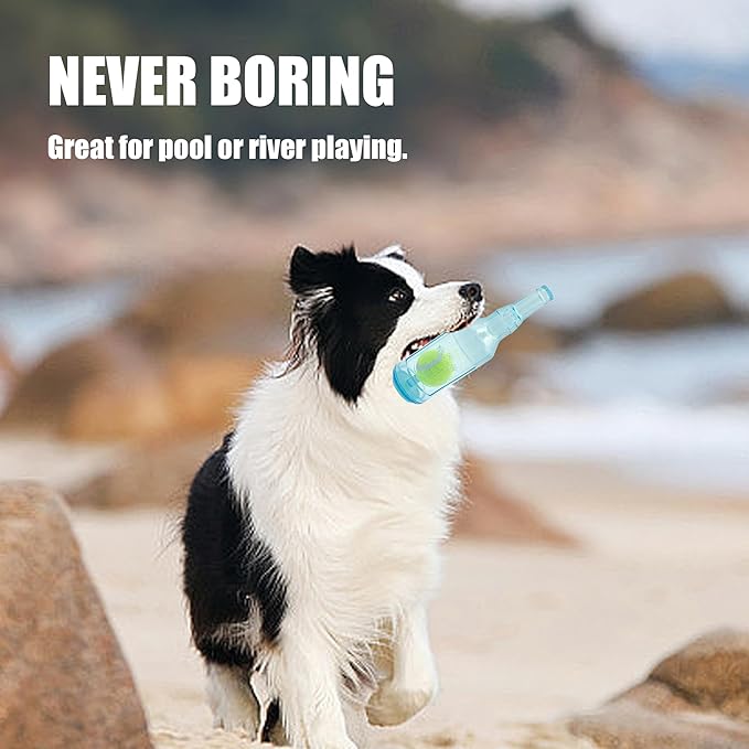 Floating Dog Chew Toy, Squeaky Indestructible Rubber Fetch Toy for Small Medium Large Dogs - Pool & Lake Water Toys Red S