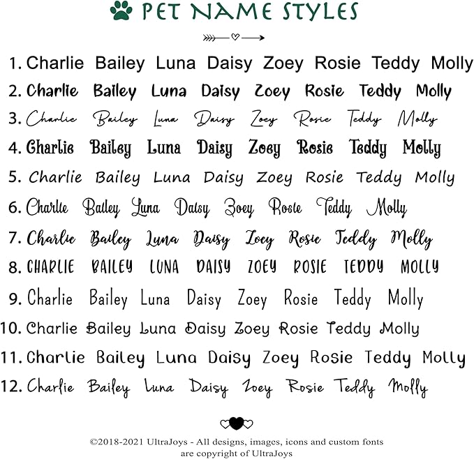 Ultra Joys Personalized Custom Dog ID Tag - Brushed Stainless Steel Hexagon, Black, Small