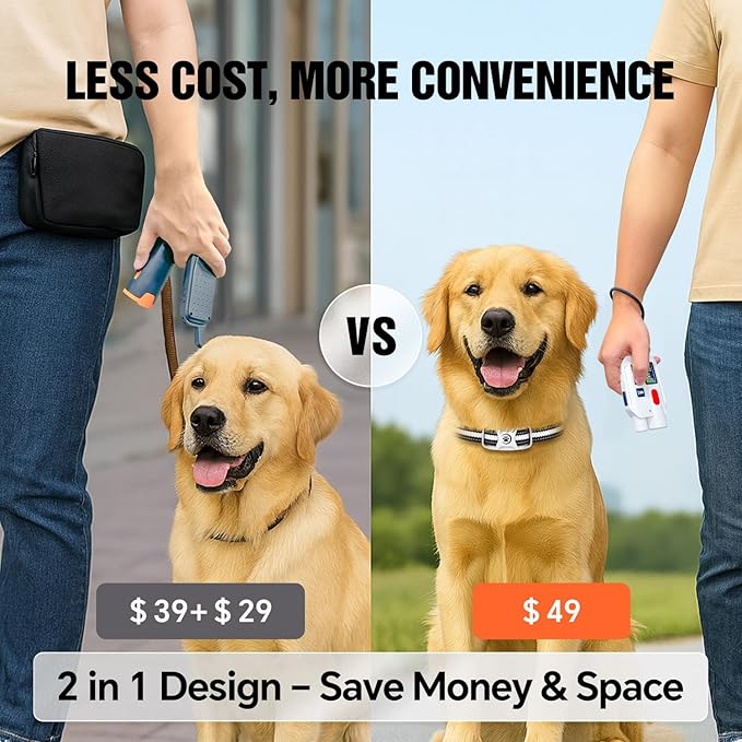 Dog Shock Collar with Remote – 3300ft Range, Waterproof & Rechargeable, Adjustable Beep, Shock, Vibration & Ultrasonic Modes, Dog Training Collar for Obedience & Behavior Control, White