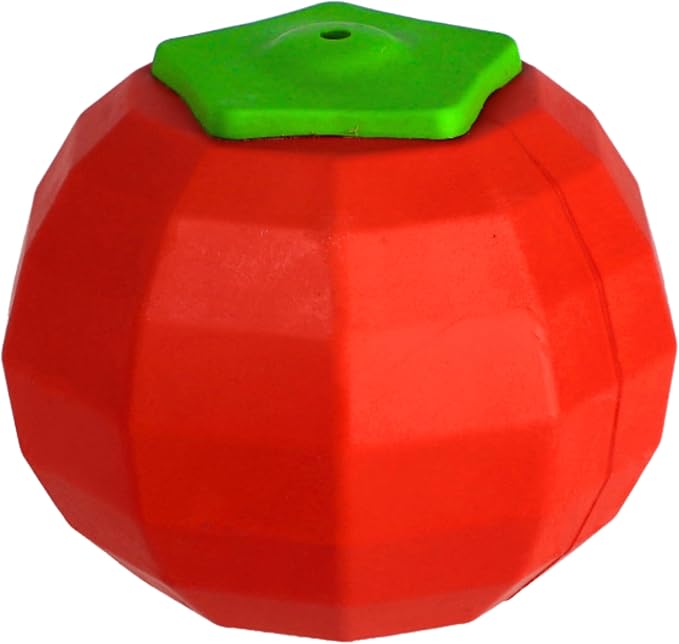 Dingo Toy for Dog, Durable TPR Rubber for chewers, Fetch Toy for Play, Boomerang 9.1", 17395 (Tomato)