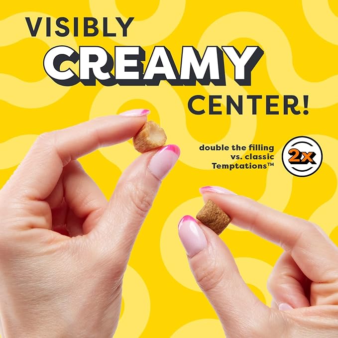 Temptations Tender Fills Crunchy and Soft Adult Cat Treats, Roasted Chicken Flavor, 11.6 oz. Pouch