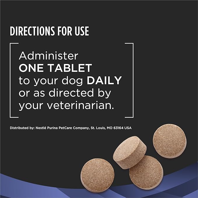 Purina Pro Plan Veterinary Supplements FortiFlora Probiotics for Dogs Chewable Tablets for Digestive Gut Health and Diarrhea - 45 ct. Canister