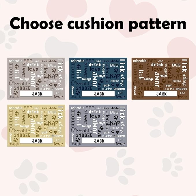 Personalized Dog Cat Food Mat Non-Slip Custom Dog Feed Placemat Water Absorbent Customized PU Mats for Pet Food and Water-Style3