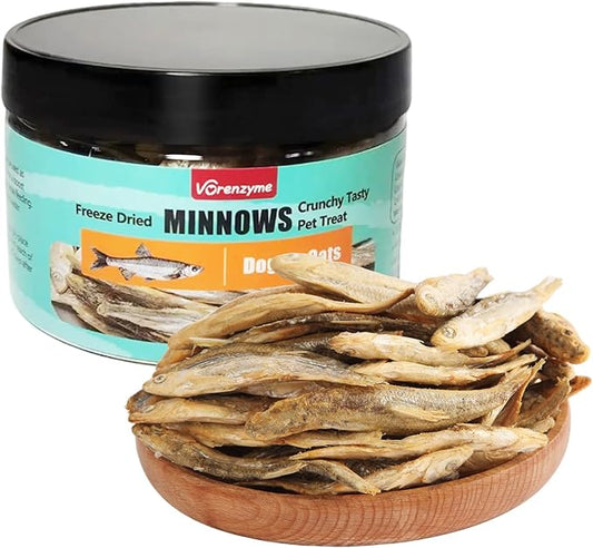 Mnnows - Freeze Dried Minnows for Dogs & Cats, 100% Natural Single Ingredient Training Treats, 2 oz