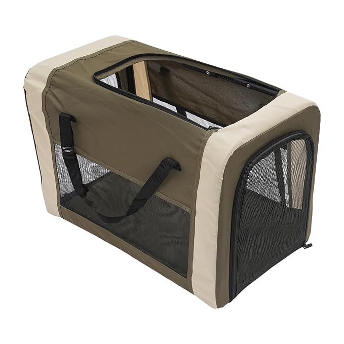 Double Pet Stroller for Small Medium Dogs & Cats, 3 In1 Detachable Pet Strollers with 2 Carriers and 360° Wheels, 77 Lbs Capacity Outdoor Cat Dog Carts Lightweight (Dark Green)