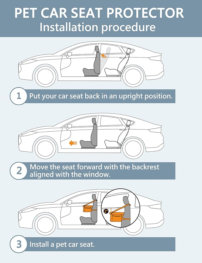 ROODO Deluxe Dog Booster Seat with Height-Adjustable Foldable Metal Frame and Safety Leash,Portable Pet Car Seat for Under 20lb Puppy Cats with Plush Thick Cushion Mesh Window Pockets(Gray)
