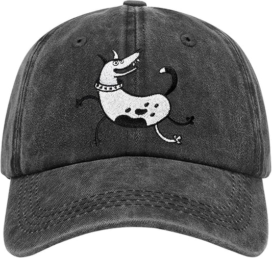 Embroidered Funny Dog Hat for Men Women Adjustable Vintage Cat Baseball Cap Gifts for Pet Lover