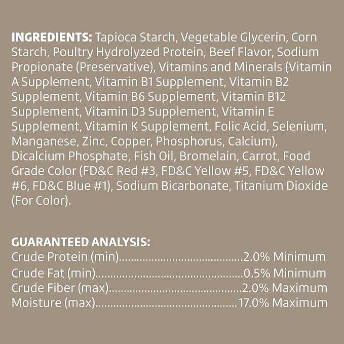 Wonder Bound Beef Flavor Dog Treat Sticks - 10 Count - Rawhide-Free, Dental Health Chews for Plaque & Tartar Control, Easy to Digest, Long-Lasting