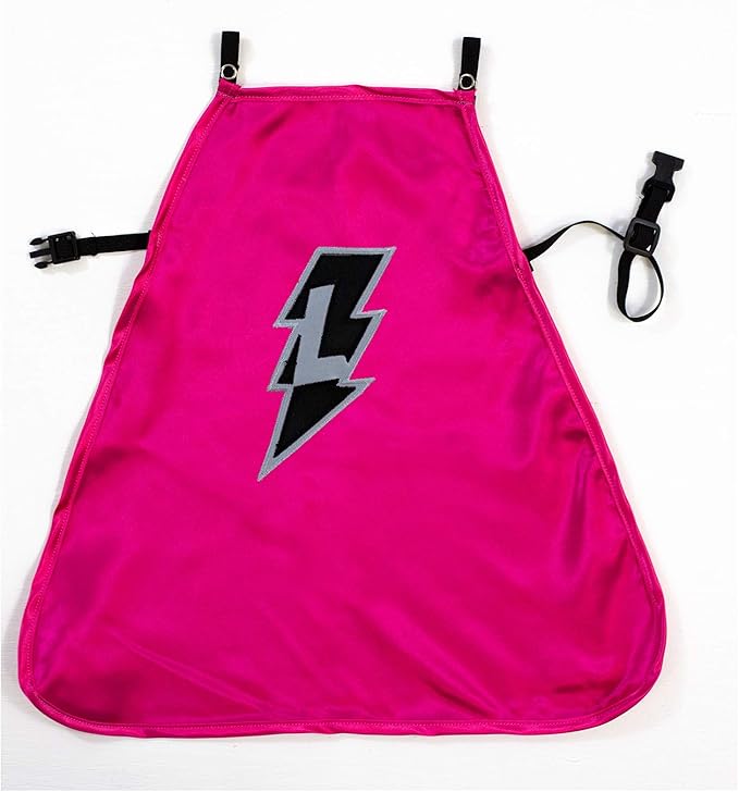 Everfan Personalized Dog Superhero Cape (Small 10" Long (8-12 lbs), Magenta)