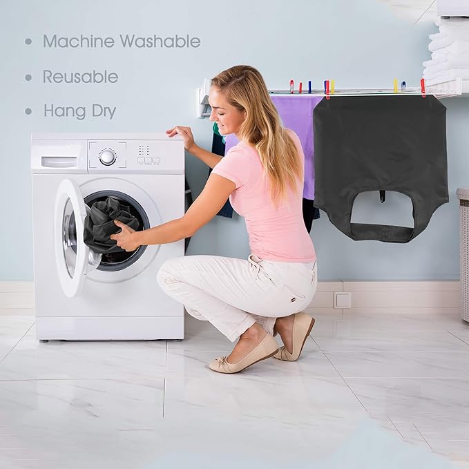 BeeGreen 10 Pack Black Reusable Grocery Bags with Storage Pouch Reusable Shopping Bags Bulk with Elastic Band 50LBS X-Large-Foldable-Washable-Heavy Duty-Waterproof Grocery Tote Bags