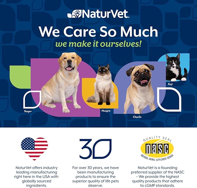NaturVet Quiet Moments Calming Dog Supplement, Dog Soft Chews with Melatonin to Help Reduce Stress from Storms, The Vet, Fireworks, and Travel, Bacon and Chicken Flavored Pet Supplement, 70 Count Jar